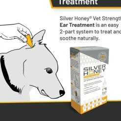 Absorbine Silver Honey Rapid Vet Strength Ear Care Treatment for Dogs and Cats