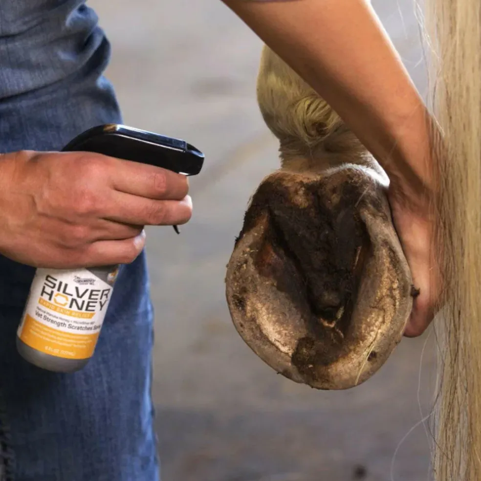 Absorbine Silver Honey Rapid Skin Relief Vet Strength Scratches Spray for Horses
