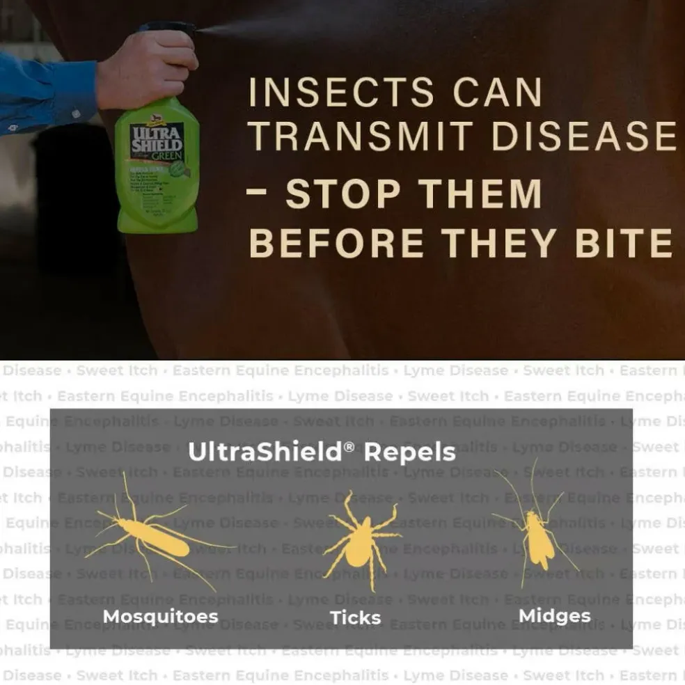 Absorbine Ultrashield Green Natural Fly Repellent for Horses