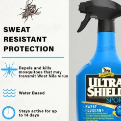 Absorbine Ultrashield Sport Sweat Resistant Insecticide & Repellent for Horses