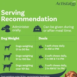 Actistatin Canine Extra-Strength Hip & Joint Soft Chews for Dogs