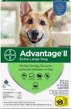 Advantage II Flea Control for Extra Large Dogs (Over 55 lbs) Blue Box