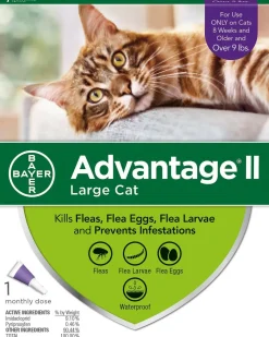 Advantage II Flea Control for Large Cats (Over 9 lbs) Purple Box