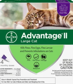 Advantage II Flea Control for Large Cats (Over 9 lbs) Purple Box