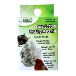 A & E Cages Cozy Cotton Nesting Material for Small Animal & Companion Bird