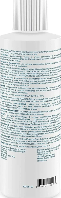 Allergroom Moisturizing Shampoo