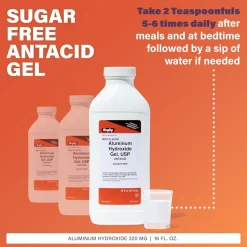 Aluminum Hydroxide (Generic) Gel for Dogs & Cats, Mint Flavor, 473ml, 64mg/ml