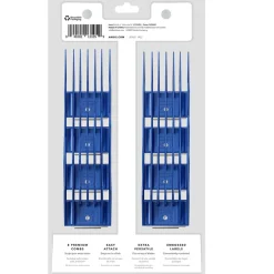 Andis Comb 8-Piece Comb Attachment Large Set, Blue