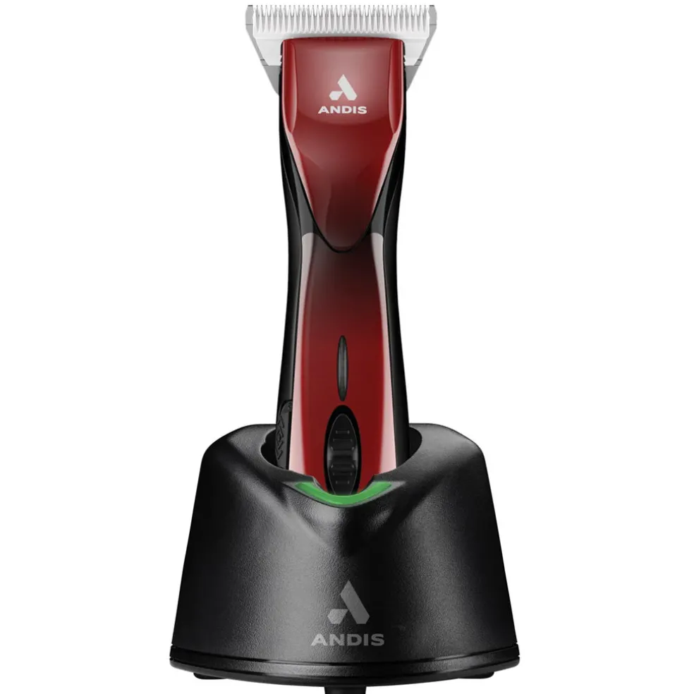 Andis DBLV-2-Pulse ZRA II 5-Speed Cordless Detachable Blade w/ CE 30w Wide Blade, Red