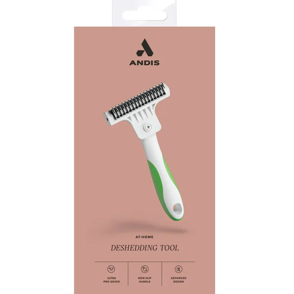 Andis Deshedding Tool, Green/White