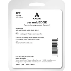 Andis 4FW XCover Ceramic Edge Blade Set, 3.8", 9.5mm