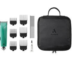 Andis MBG-2-Easy Clip Groom Detachable Blade Clipper Kit, Turquoise
