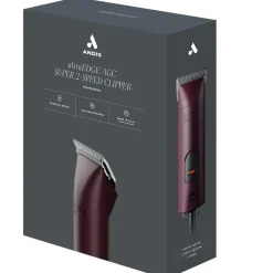 Andis UltraEdge AGC Super 2-Speed Dog, Cat & Small Pet Clipper, Burgundy