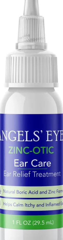 Angel's Eyes Zinc-Otic Ear Relief Treatment for Dogs & Cats, 1-oz