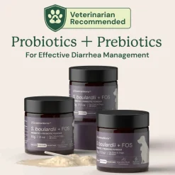 Animal Biome S.boulardii + FOS Probiotic + Prebiotic Powder for Dogs & Cats