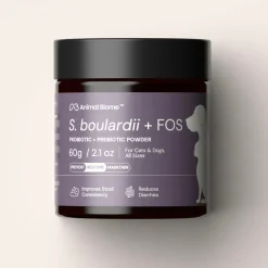 Animal Biome S.boulardii + FOS Probiotic + Prebiotic Powder for Dogs & Cats