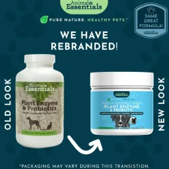 Animal Essentials Plant Enzyme & Probiotic Digestive Supplement Powder for Dogs & Cats