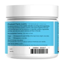 Animal Essentials Plant Enzyme & Probiotic Digestive Supplement Powder for Dogs & Cats
