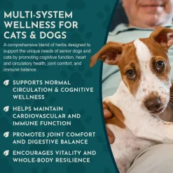 Animal Essentials Senior Support Herbal Tonic to Maintain Optimal Health for Dogs & Cats