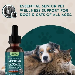 Animal Essentials Senior Support Herbal Tonic to Maintain Optimal Health for Dogs & Cats