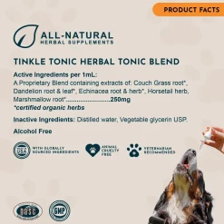 Animal Essentials Tinkle Tonic Herbal Tonic to Support Urinary Tracts System for Dogs & Cats