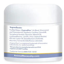 Animal Necessity ShaNa Vet Healthy Skin & Coat Anti-Itch Cream for All Animal Species, 2-oz