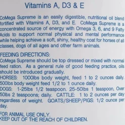 AniMed CoMega Supreme Coat Health Liquid Horse Supplement (1 gallon)