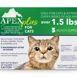 Apex Plus Topical Flea & Tick Prevention for Cats over 1.5 lbs (3 doses)