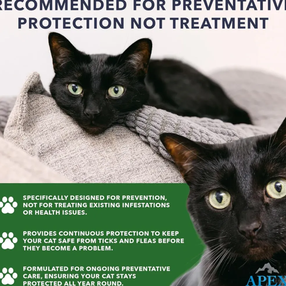 Apex Plus Topical Flea & Tick Prevention for Cats over 1.5 lbs (3 doses)