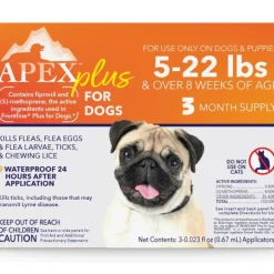 Apex Plus Topical Flea & Tick Prevention for Dogs, 5-22 lbs, 3 Doses