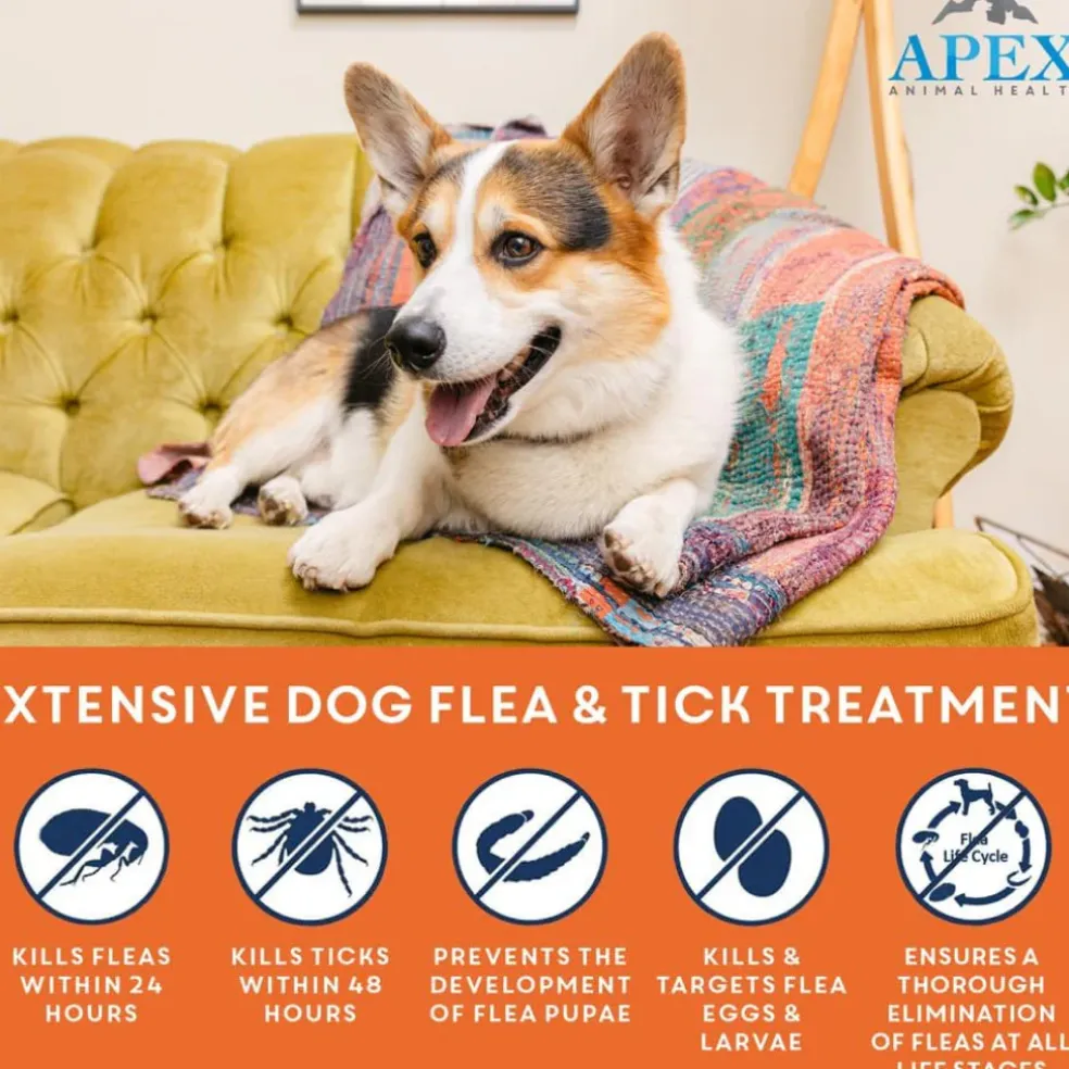 Apex Plus Topical Flea & Tick Prevention for Dogs, 5-22 lbs, 3 Doses