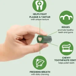 Ark Naturals 4-in-1 Brushless Toothpaste Chews for Small Dental Dogs (12 oz)