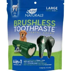 Ark Naturals 4-in-1 Brushless Toothpaste Dental Chews for Large Dogs (18 oz)