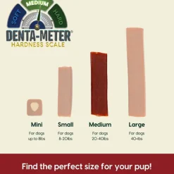 Ark Naturals 5-in-1 Protection Brushless Toothpaste Dental Chews for Medium Breed Dogs, 18-oz