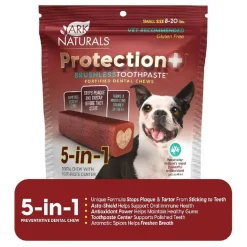 Ark Naturals 5-in-1 Protection Plus Fortified Brushless Toothpaste Chews for Small Dogs (12 oz)