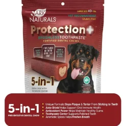 Ark Naturals 5-in-1 Protection Plus Fortified Brushless Toothpaste Chews for Large Dogs (18 oz)