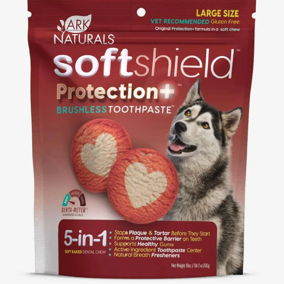 Ark Naturals 5-in-1 Soft Shield Protection+ Brushless Toothpaste Chews for Large Dogs (18 oz)