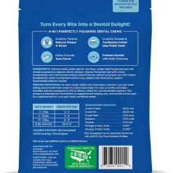 Ark Naturals Kiss Me-Ow Cleaning Dental Chews Crunchy Cat Treats, Tuna Flavor