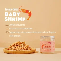 Arya Sit Freeze-Dried Baby Shrimp Treats for Dogs & Cats