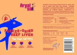 Arya Sit Freeze-Dried Beef Liver Treats for Dogs & Cats