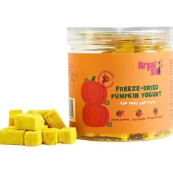 Arya Sit Freeze-Dried Pumpkin Yogurt Treats for Dogs & Cats