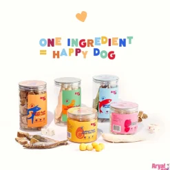 Arya Sit Freeze-Dried Strawberry Yogurt Treats for Dogs & Cats
