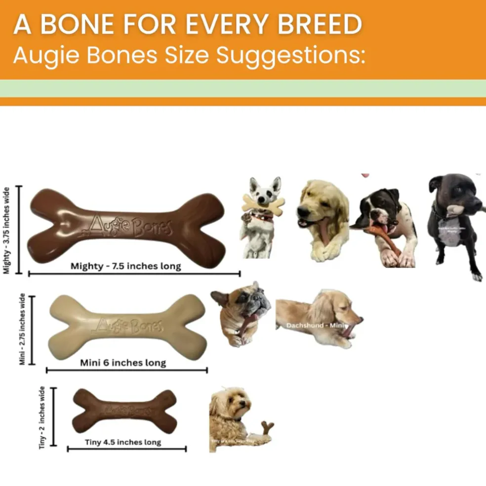 Augie Bones Tiny Bacon Softer Dog Chew Toy