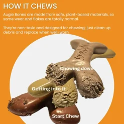 Augie Bones Tiny Bacon Softer Dog Chew Toy