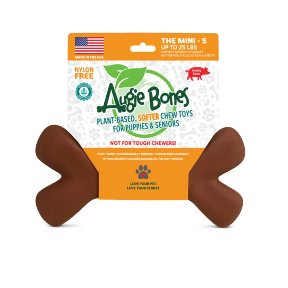 Augie Bones Tiny Bacon Softer Dog Chew Toy