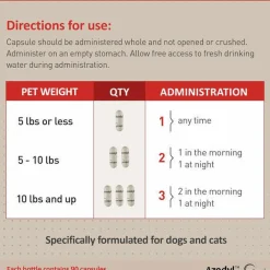 Azodyl Small Capsules - Renal Support Supplement for Cats and Dogs