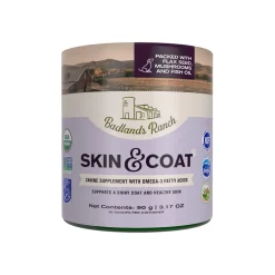 Badlands Ranch Skin & Coat Canine Supplement with Omega-3 Fatty Acids, 3.17-oz