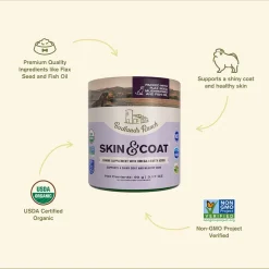 Badlands Ranch Skin & Coat Canine Supplement with Omega-3 Fatty Acids, 3.17-oz
