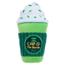 BARK Cup O' The Mornin' Irish Coffee St. Patrick's Day Dog Toy
