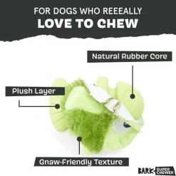 BARK Drop The Bass Rip & Reveal Fetch Tough Treat Dispensing Dog Chew Toy